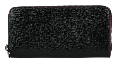 Christian Louboutin Panettone Wallet, &pound;295, Accessories, Black, Patent Leather, Front view